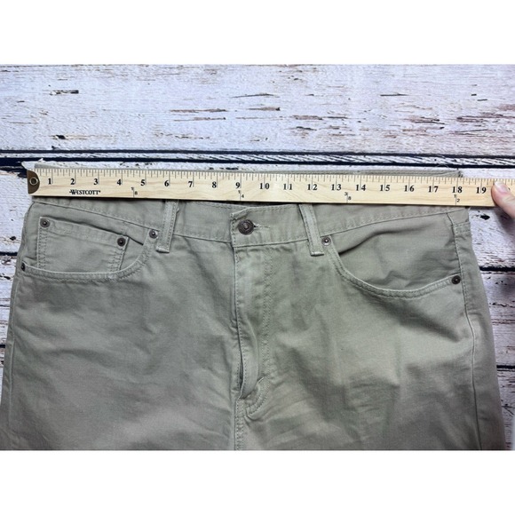 Levis 505 Jeans Mens 38x32 (36x31)‎ Tan Straight Leg Regular Fit Denim Classic - Picture 7 of 8